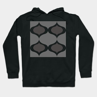 Abstract pattern in white and grey tones Hoodie